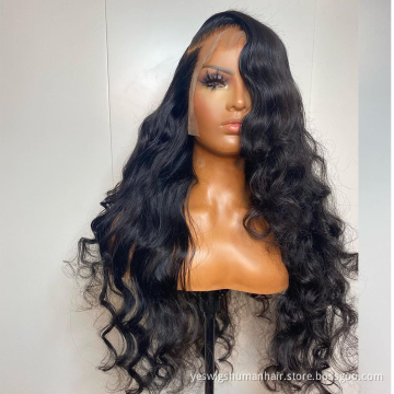 Cheap Raw Brazilian Body Wave Virgin Human Hair Hd Full Lace Front Wig Transparent Lace Frontal Wig Human Hair For Black Women